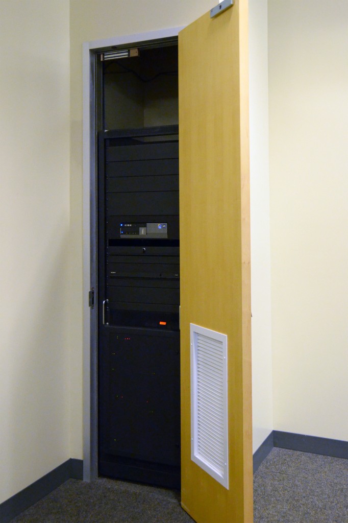 Photograph of a AV closet