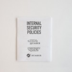 Picture of a cover page for an Internal Security Policy document